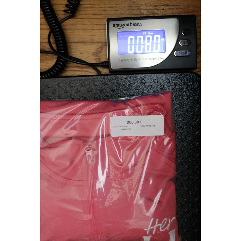 SPORTTEK Quarter Zip Pullover Jacket Women Large Pink Thumb Hole Activewear Top - Picture 13 of 13